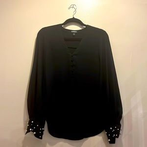 SOLD. Express long sleeve pearl cuffs XS